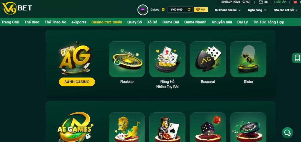 Thông tin về Casino V9Bet bạn nên biết